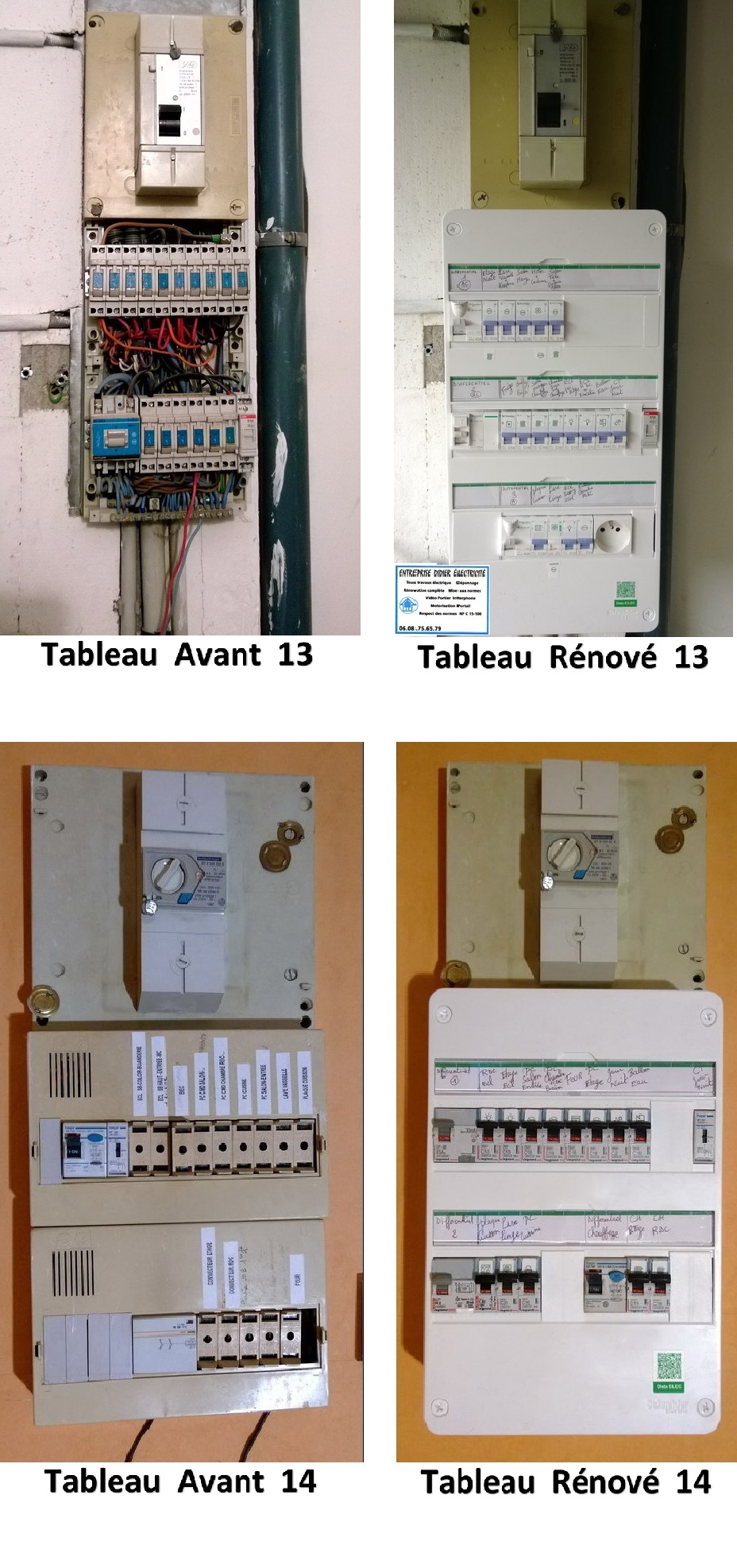 Problème avec peigne et pontage dans tableau électrique